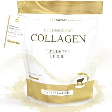 Collagen Pulver 700g - 100% reines Kollagen Hydrolysat - Peptide 1 – 2 – 3 - Exzellente Löslichkeit - 100% Rein & Original - Ohne Zusätze - Geschmacksneutral