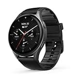 Hama Smartwatch 8900 mit GPS, wasserdicht IP68, Telefonfunktion (AMOLED Touch Display, Sprachsteuerung, Sportmodi, Schlaftracker, Herzfrequenzmessung, Whatsapp, Laufuhr, Pulsuhr, Fitnessuhr) schwarz