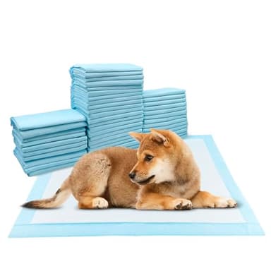 Eckerdromk Inkontinenz Bettunterlage, 50 Stück 45 × 60 cm Inkontinenzunterlage Einweg, Welpen Unterlagen, Pinkelmatte Training Auslaufsicheres 5-Lagiges Design mit Schnell Trocknender Oberfläche