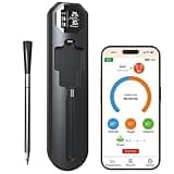 maxtachi Fleischthermometer Kabellos, Doppelsensor Bratenthermometer Digital mit App, 150m Bluetooth Grillthermometer Küchenthermometer für BBQ Ofen Grill Smoker Rotisserie Airfryer Geschenk