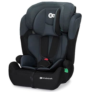 Kinderkraft Kinderautositz COMFORT UP I-SIZE, Autokindersitz, Autositz, Kindersitz, ein Autositz für Kinder von 76-150 cm, 5-Punkt-Sicherheitsgurt, Einstellbare Kopfstütze, ECE R129/03, Schwarz