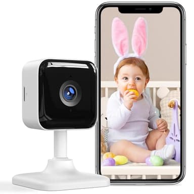 GNCC Babyphone mit Kamera, Baby Monitor mit Kamera und app, 1080P BabyKamera WLAN, Babyphone mit Nachtsicht, Bewegungserkennung, 2-Wege-Audio, SD/Cloud-Speicher, Kompatibel mit Alexa