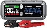 YUSMAN Starthilfe Powerbank 6000A,26800mAh Starter Powerbank PD 65W Eingang/Ausgang Schnelles Laden, Jump Starter für All Benzin und 12L Diesel, Zwangsweise Startfunktion,400 Lumen LED