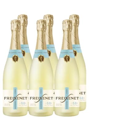 Freixenet Alcohol Free 0,0% (6x0,75l) Schäumendes Getränk aus alkoholfreiem Wein, prickelnde, alkoholfreie 0,0% Alternative zu Sekt, Cava oder Champagner, vollmundig, fruchtig und kalorienreduziert