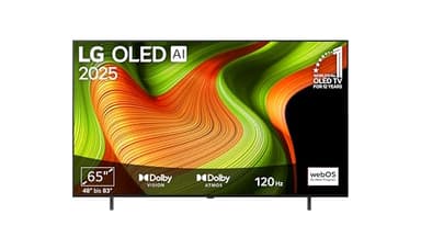 LG OLED65B59LA TV 65 Zoll (165 cm) 4K OLED AI TV (α8 Gen2 4K AI Prozessor, webOS 25, 120Hz) [Modelljahr 2025]