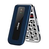 artfone F20 Seniorenhandy Klapphandy Ohne Vertrag丨2G GSM Handy für Senioren丨Dual SIM Großtasten Mobiltelefon丨2,4 Zoll Farbdisplay丨SOS Notruftaste丨FM Radio丨Zeitansagefunktion丨1300mAh Akku -Blau