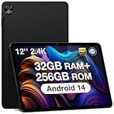 DOOGEE T20 Ultra Tablet 12 Zoll Android 14 Gaming Tablet 32GB RAM 256GB ROM(2TB TF) Helio G99 Octa-Core, 10800mAh, 2.4K Display, 16MP+8MP Dual SIM Tablet PC 4G LTE /5G WiFi/GMS/GPS/Widevine L1