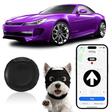 GPS Tracker für Auto Motorrad Fahrzeuge LKW Kompatibel mit iOS＆Android, Magnet Ohne ABO Smart Finder für Senioren Kinder, Kfz Tracker Globaler, Keine monatliche Gebühr Abonnement Locator (Runden 2)