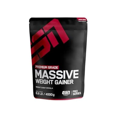 ESN Massive Weight Gainer, Chocolate Cream, 4 kg, ideal für die Massephase, bis zu 536 kcal pro Portion, Pulver zum Masseaufbau und Zunehmen - made in Germany