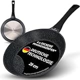 ZWIEGER Hochwertige Bratpfanne 28 cm – beschichtete Pfanne 28 cm, Aluguss, vollflächiger Edelstahlboden, für alle Herdarten (inklusive Induktion) geeignet – Antihaft, PFOA- & PFOS-frei