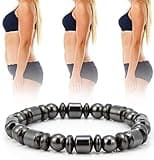 Armband, Abnehmen Armband, Gewichtsverlust Armband, Mode Männer Frauen Unisex Schwarz Stein Armband Gesundheitswesen Magnetfeldtherapie Armband, tolles Geschenk
