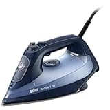 Braun TexStyle 7 Pro Dampfbügeleisen SI 7160 BL - Bügeleisen mit Freeglide 3D Bügelsohle, Vertikaldampf, 3000 Watt, Blau