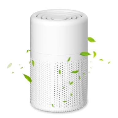 Luftreiniger für Allergiker mit H13 HEPA Filter, 37dB Ultra Leise, Air Purifier gegen Rauch, Staub, Pollen & Tierhaare, Tragbarer Raumluftreiniger mit Aromatherapie für Zuhause & Schlafzimmer