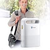Verbesserter tragbarer Sauerstoffkonzentrator, 1 – 5 l/min, 93 % ± 3 %, hochreine Sauerstoff-Therapie, mit LCD-Display, Timing, gesunde Pflege