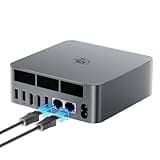 Beelink Mini PC EQi12, Intel Core i5 12450H (bis zu 4,4 GHz), 32GB LPDDR5 RAM 1TB M.2 PCIe4.0 SSD, 4K Dual HDMI/Dual Gigabit Ethernet/WiFi 6/BT5.2/Office Mini Desktop Computer