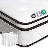 H4 Matratze 140x200 fest Härte 24cm Höhe, XXL Härtegrad Federkernmatratze 140x200 Premium Matratzen 7-Zonen, mit 1200 Taschenfedern - 60 Nächte Probeschlafen - Oeko-Tex Zertifiziert