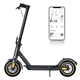 Elektroroller 10 Zoll für Erwachsene, Faltbarer E-Scooter mit 30 km Reichweite, Wartungsfreie Honeycomb-Vollgummireifen, Doppelbremssystem, App-Steuerung,Geeignet für Parks, kleine Wege usw