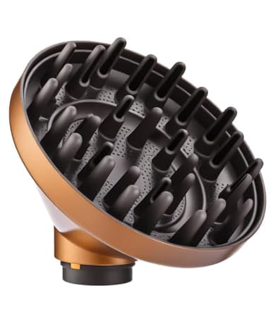Goxiry Diffusor Aufsatz für Dyson Airwrap HS01 HS03 HS05, Diffuser Haare Locken Tragbarer Diffusordüse Haardiffusor-Aufsatz, Umwandlung für Airwrap Curling Styler in Einen Haartrockner Gold