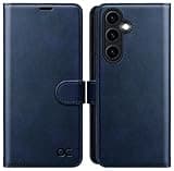OCASE Hülle für Samsung Galaxy A55 5G Premium Leder Handyülle Klapphülle [Standfunktion] [mit Kartenfach ] [RFID Sperrung Schützt] Stoßfest Schutzhülle Lederhülle Klapphülle Tasche Blau