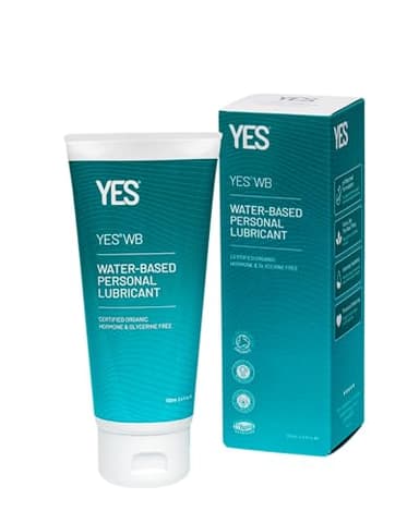YES® WB Gleitgel auf Wasserbasis | Intensiv Hydrierendes & Wasserbasiertes Gleitgel | Bio-zertifiert | Ohne Hormone oder Glyzerin Hergestellt | pH-angepasst (100ml)