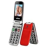 artfone CF241A GSM Klapphandy Seniorenhandy mit Ladegerät und Kamera丨Dual SIM Handy mit Notruftaste丨2,4 Zoll Farbdisplay丨Rentner Handy große Tasten丨FM Radio丨1300mAh Akku丨Bluetooth - Rot