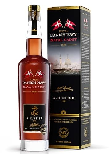 A.H. Riise Royal Danish Navy Naval Cadet| Premium Spirituose auf Rumbasis | Lieblicher Geschmack | 700 ml | 40% Vol.