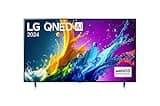 LG 86QNED80T6A 86 Zoll, 4K QNED, Smart TV, HDR10, WebOS24, Serie 80, leistungsstarker und intelligenter Prozessor, Dolby Digital Plus, Alexa/Google Assistant, Schwarz