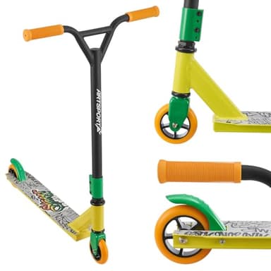 ArtSport Stunt Scooter mit 360° Lenkung, ABEC 9 Kugellager, 100 mm PU Räder & Griptape, Funscooter für Kinder, Stuntscooter Kickscooter Trick Roller
