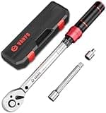 VANPO Drehmomentschlüssel 3/8 Zoll, 5-60Nm Fahrrad & Motorrad Drehmomentschlüssel Set mit 125mm Verlängerungsstange, 3/8"-1/4" Adapter für Fahrräder, Motorrad und Auto Zündkerzenwechsel