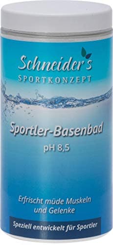 Schneider's Sportler-Basenbad - Badesalz - ideal für Sportler - unterstützt die Entsäuerung und Regeneration (600g)