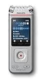 Philips DVT4115 Diktiergerät, Aufnahmegerät. MP3, HiFi Mikrofone mit Sembly AI zur Spracherkennung für mehrere Sprecher, Erstellung von Zusammenfassungen, Besprechungsprotokollen und to-Do-Listen
