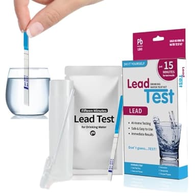 Blei-Wasser-Test-Kit, Leitungswasser Testkit, DIY-Testkit Für Blei Im Trinkwasser Mit Leitungsstreifen, Tropfpipette, Blei In Stadtwasser Oder Brunnenwasser, Genaue Wassertest Kits Für Leitungen