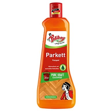 POLIBOY Parkett Pflege - Pflegendes Reinigungsmittel für Holzböden - Reinigungskonzentrat mit Avocadoöl - 1x 500 ml - Made in Germany