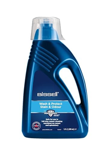 BISSELL Formula Wash & Protect Reinigungsmittel | Entfernt Flecken & Efrischt | Für Ihre Polster, Teppiche & Teppichböden | 1,5 Litern | Kompatibel mit der ProHeat, StainPro & Big Green Serie | 1086N