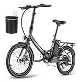 Fafrees F20 Light ebike klappbar 20 Zoll, City e-Bike Herren Damen 36V 16.75Ah, Elektrofahrrad 250W 25km/h, e Bike klapprad Reichweite bis zu 65-130 km, Schwarz