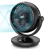 DR.PREPARE Tischventilator Leise Ventilator 28dB Umluftventilator 70° Oszillation mit 3 Geschwindigkeitsstufen Zirkulationsventilator Table Fan Tragbarer Ventilator für Schlafzimmer Büro Küchen