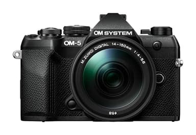 OM SYSTEM OM-5 Mark II Micro Four Thirds Systemkamera – 20 MP Live MOS, 5-Achsen-Bildstabilisierung, wetterfest, HighRes Shot, inkl. 14-150mm Objektiv, USB-C, kompakt und leicht