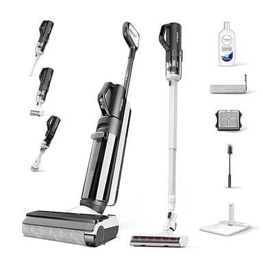 Tineco Floor One S5 Combo Power KIT Smart Nass Trockensauger mit iLoop Technologie 5-in-1, Nasssauger Staubsauger für Tierhaare, Harte Böden, LED Display, Wi- Fi, App