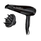 Remington Haartrockner Ionen [leicht, Diffusor & Stylingdüse] schwarz (2200W, Keramik-Ionen: schonendes Styling & gleichmäßige Wärmeverteilung, 3 Heiz- & 2 separate Gebläsestufen + Abkühlstufe) D3198