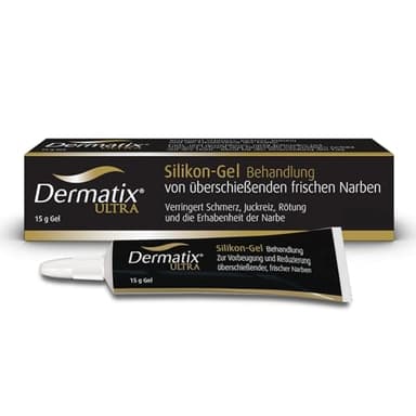 Dermatix Ultra Narbengel, Narbensalbe nach OP, Gegen Schwellung, Juckreiz, Schmerzen und Rötung, Narbencreme für Kinder und Erwachsene, Narbenpflege 15 g