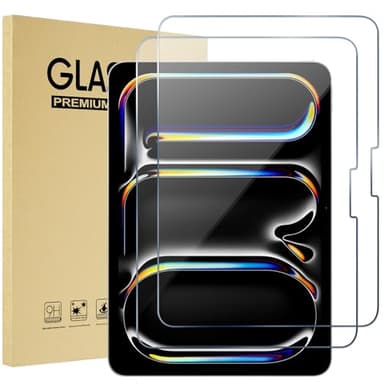 ProCase 2 Stück Panzer Schutz Glas für 11" iPad Pro M5 2025/ M4 2024, 9H Schutzfolie Displayschutzfolie Schutz Folie Screen Protector