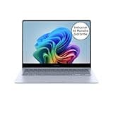 Samsung Galaxy Book4 Edge Galaxy AI-Laptop, 14-Zoll-Display, 16GB RAM, Snapdragon X Elite Prozessor, Notebook 512GB Speicher, Copilot+ PC, Sapphire Blue, 3 Jahre Herstellergarantie