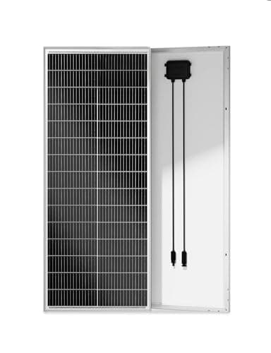 ECO-WORTHY 100W Solarpanel 18V, 18BB N-Typ Solarpanel Mit 25% Wirkungsgrad für Solaranlagen in Wohnmobil, Garten, Dach, Balkon, Boot.