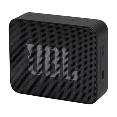 JBL GO Essential 2, tragbarer Bluetooth-Lautsprecher mit Original JBL Pro Sound, bis zu 5 Stunden Akkulaufzeit, mit IP67 wasserdichtem Design, Schwarz