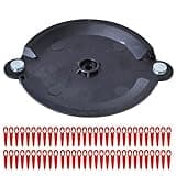 Viitech Schneidscheibe Ersatzscheibe und 100 Stück Ersatzmesser Rasentrimmer Set, Trimmerscheibe Schneidwerk Scheibe/Kunststoff Ersatzmesser für Einhell, Gardol, Gartenmeister, Mr Gardener