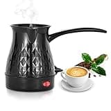 RANJIMA Elektrische Kaffeekanne,500ml Türkische Kaffeekanne,Espressokocher Induktion Mokkakanne mit Griff,Elektrische Coffee Pot für Mocca & Tee,Turkish Kaffeekocher für Zuhause Büro Reisen Camping