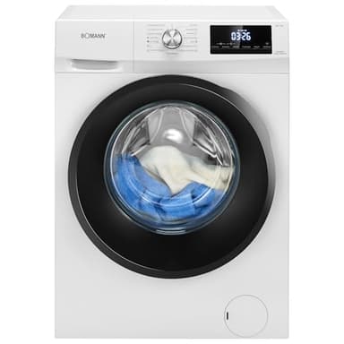 Bomann® Waschtrockner | Waschen und Trocknen | 10 Jahre Motor-Garantie | 8 kg Waschen, 5 kg Trocknen | Invertermotor | 1400 U/Min | Waschmaschine mit Trockner integriert | WAT 7186 weiß