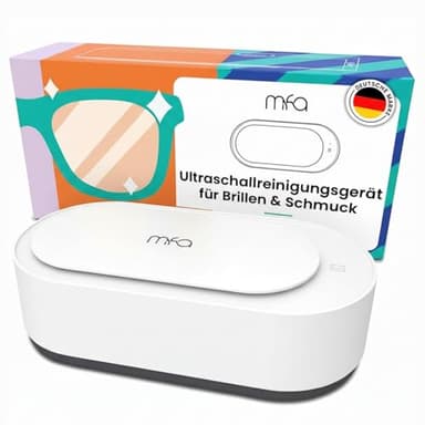 mfa | Ultraschallreinigungsgerät für Brillen, Gold & Silberschmuck (Silberbad) | Ultraschallreiniger Brille | Schmuckreiniger | Ultraschall Brillenreiniger | Ultraschallgerät | Ultrasonic Cleaner