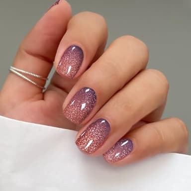 JMEOWIO Nagelfolie UV Härtend Katzenauge UV Gel Nail Strips Nagelsticker Nagelaufkleber Nail Art Dekoration Nageldesign Zubehör