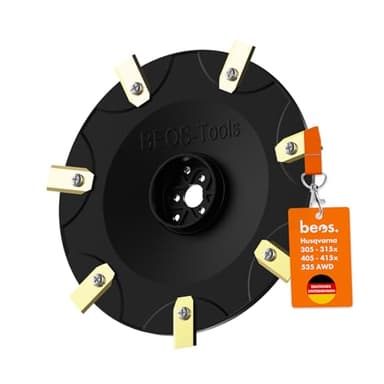 BEOS® Premium Mähroboter Tuning - Drehscheibe kompatible mit Husqvarna Automower 305 | 310 | 315x | 405 | 410 | 415x | 435x | 535 AWD - Messerteller für 7X Klingen - glasfaserverstärkte Messerscheibe